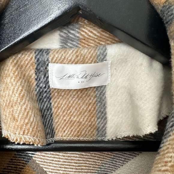 Little White House Plaid Shirt Jacket - Picture 2 of 4